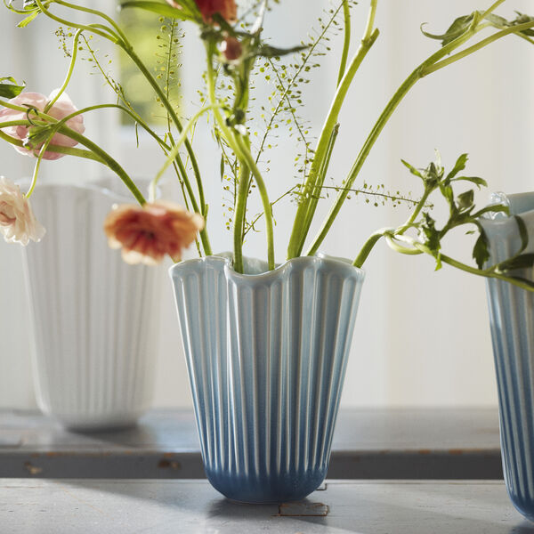 Hammersh&oslash;i Unfold Vase, blau, K&auml;hler