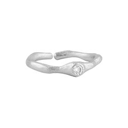 Ring with Zircon, silver, Pure by Nat