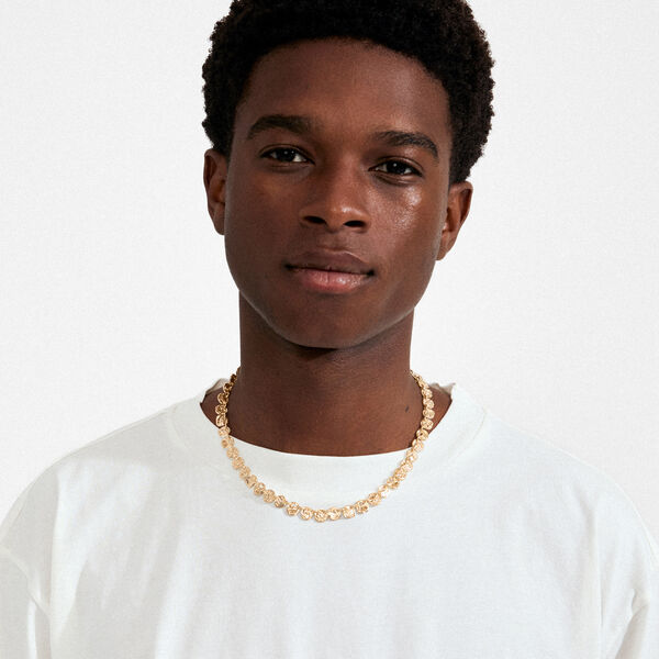 FIRE halskette, vergoldet, Pilgrim