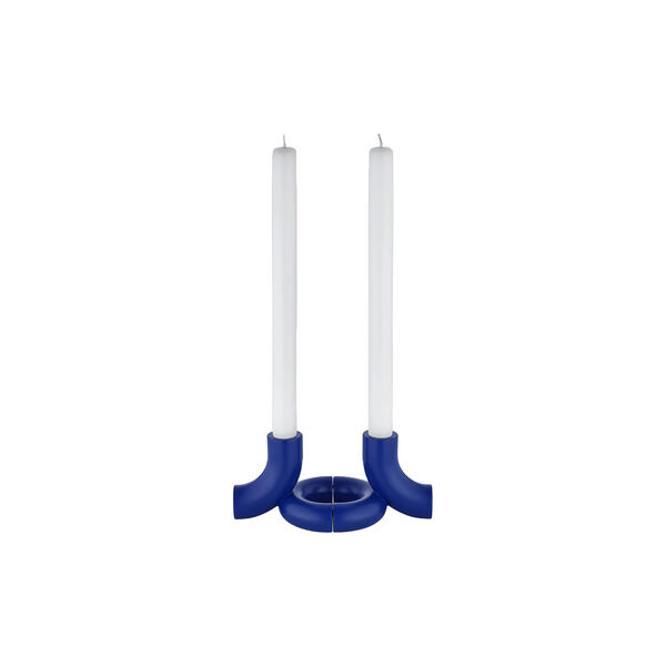 DOODLE Candle holders 2 pcs, mazarine blue, Blomus