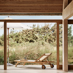 Columbus Sunbed, white, Fritz Hansen