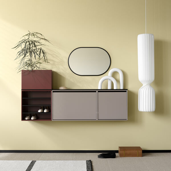 HIDE Shoe Cabinet, 141 truffle, Montana Furniture