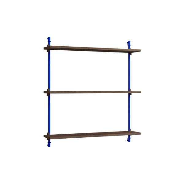 Wall Shelving Standard, smoked oak/deep blue, MOEBE