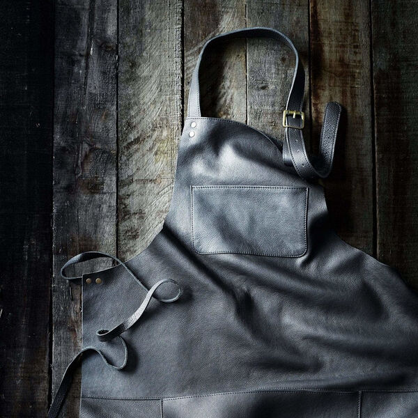 Lederschürze, schwarz Lederschürze, schwarz, Gastrotools