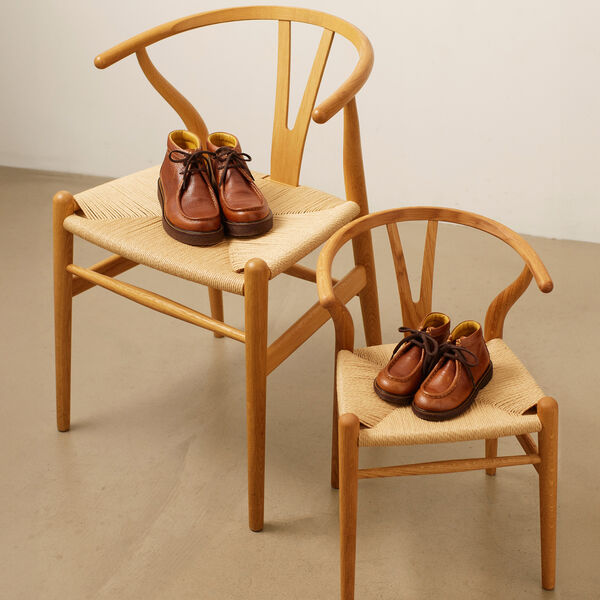 Schn&uuml;rschuhe mit Kontrastn&auml;hten, Cognac, ANGULUS