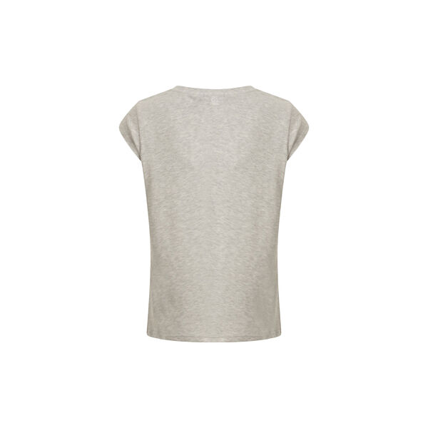 CC Heart basic O-neck T-Shirt, light grey melange CC Heart basic O-neck T-Shirt, light grey melange, Coster Copenhagen