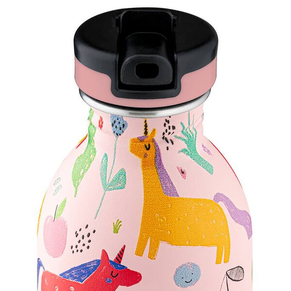 Urban Trinkflasche mit Sportverschluss und Steinoptik, magische Freunde, 24Bottles