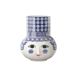 Olga Vase, blau, Bjørn Wiinblad