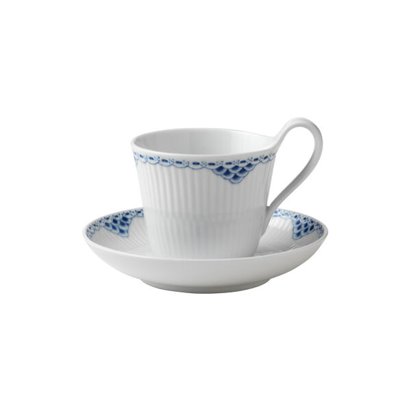 Prinzess Tasse mit hohem Henkel und Untertasse, 25 cl, Royal Copenhagen