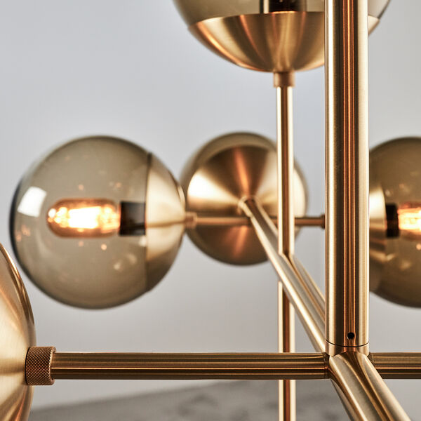 Lord Ballroom Lamp, brass/brown, Rubn