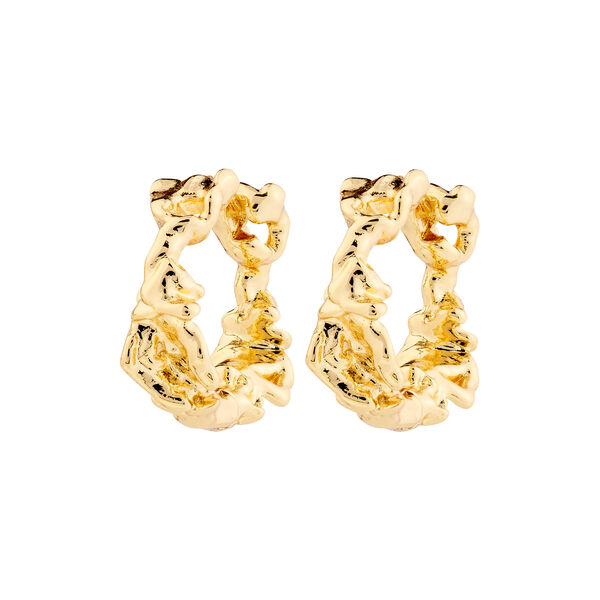 TRUST Earrings Medium, gold plated, Pilgrim