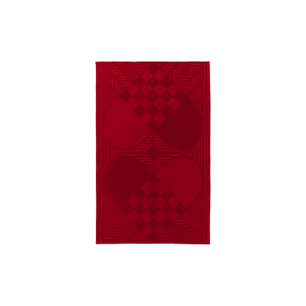 CHRISTMAS Tea Towel, deep red, Georg Jensen Damask