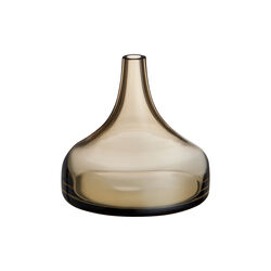 Mittsommer Bach-Nelkenwurz Mini-Vase 8,2 cm, braun, Orrefors