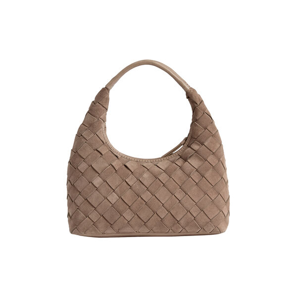 HaymaMBG Handtasche Sue. Flechtoptik, mocha mousse, Markberg