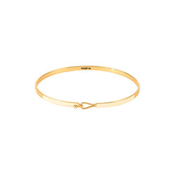 Lily Armband, white sand, bangle up
