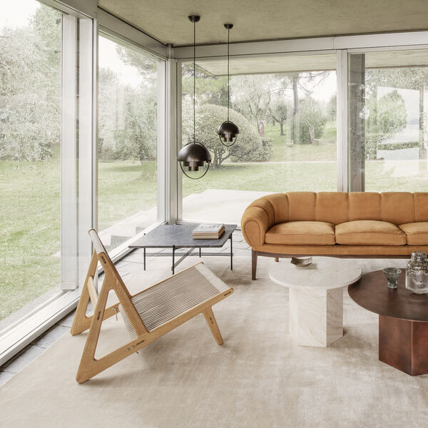 Epic Coffee Table, earthy red, GUBI