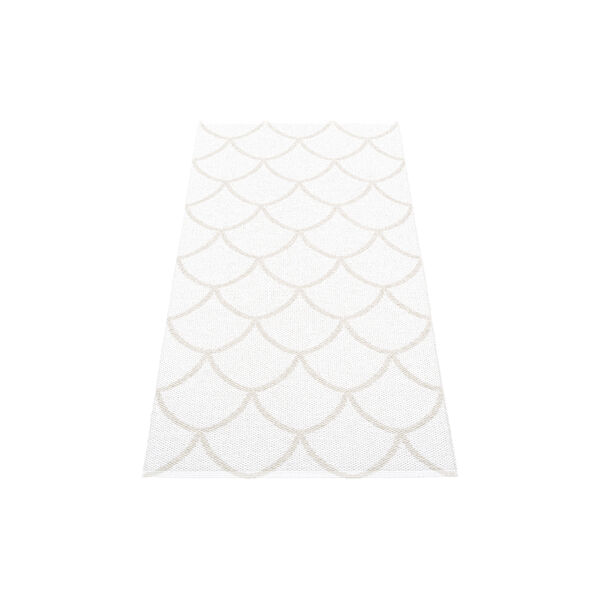 Kotte Plastic Rug, fossil grey/white, Pappelina