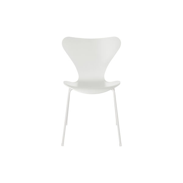 Serie 7™ 3107 monochrome Stuhl, Lack, white, Fritz Hansen