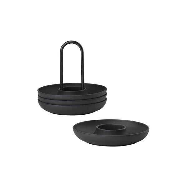 Singles Eierbecher mit Halter, 4 Stück, Zone Denmark