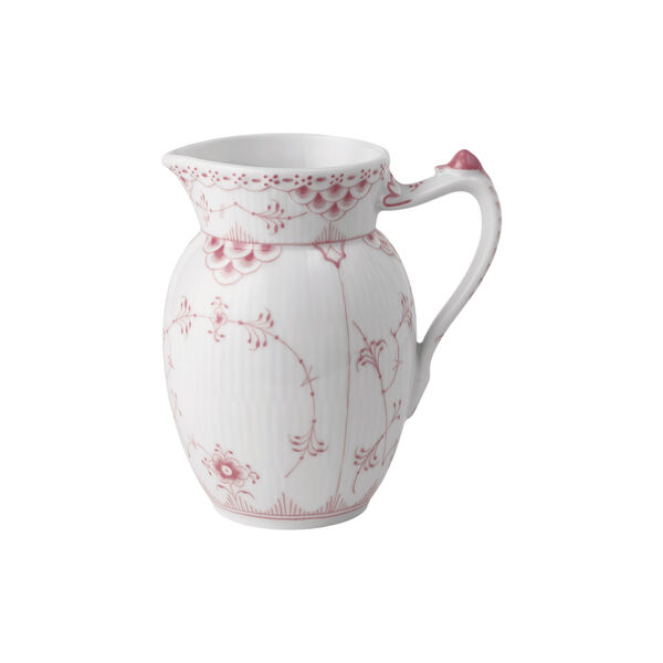 Korallenfarbene Musselmalet-Halbspitze-Kanne 55 cl, Royal Copenhagen