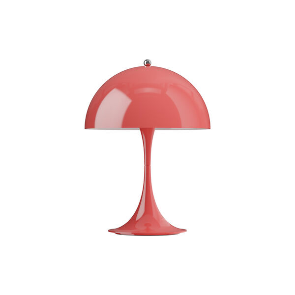 Panthella 250 Portable Table Lamp, opaque coral, Louis Poulsen