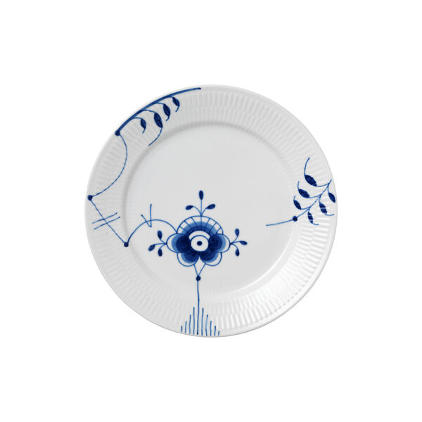 Blauer Mega-gerippter Teller &Oslash; 27 cm, Nr. 6, Royal Copenhagen