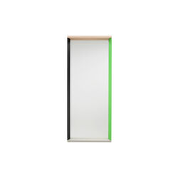 Spiegel mit farbigem Rahmen, gro&szlig;, gr&uuml;n/rosa, Vitra 