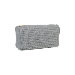 Knitted Clutch Petra, med grey melange, By LOHN