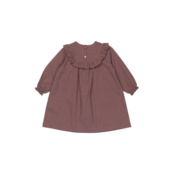 Noey Dress, indigo check, Lalaby