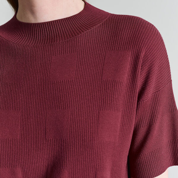 Saku Kurzarmbluse, maroon, BITTE KAI RAND