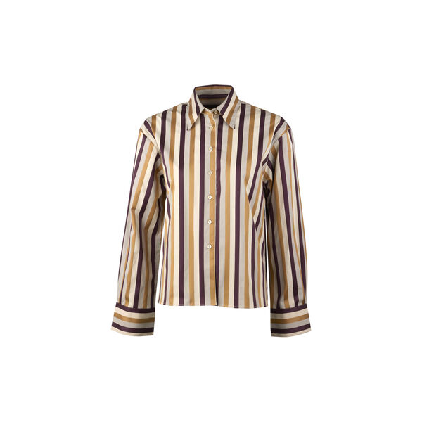 Karina Shirt, beige stripe, Stenstr&ouml;ms