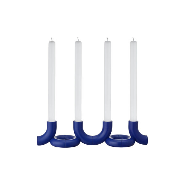DOODLE Candle holders 2 pcs, mazarine blue, Blomus