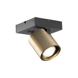 FOCUS MINI 1 Ceiling Spotlight, brass, LIGHT-POINT