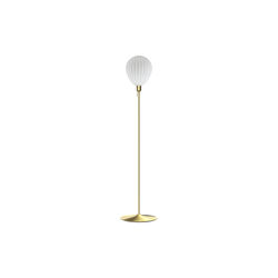 Around The World Floor Lamp, opal/brushed brass, UMAGE