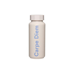 Thermo bottle CARPE DIEM, pastel beige, Design Letters