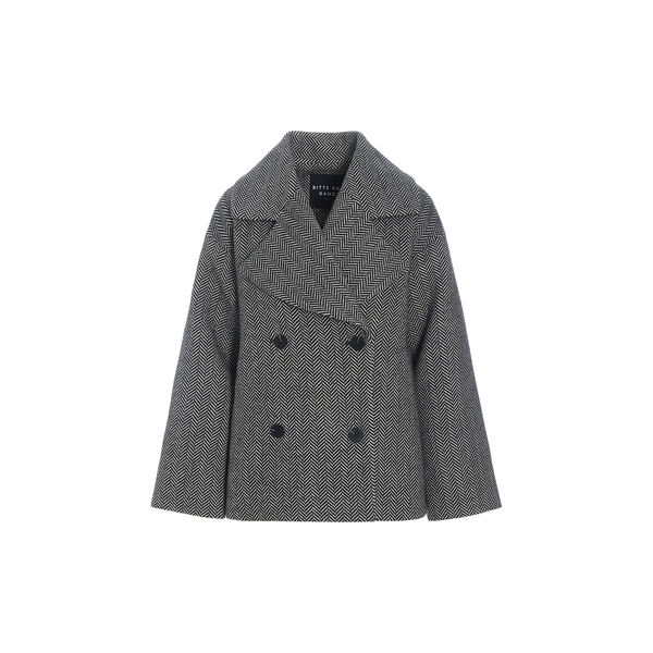 Nishin double-breasted jacket, herringbone, BITTE KAI RAND