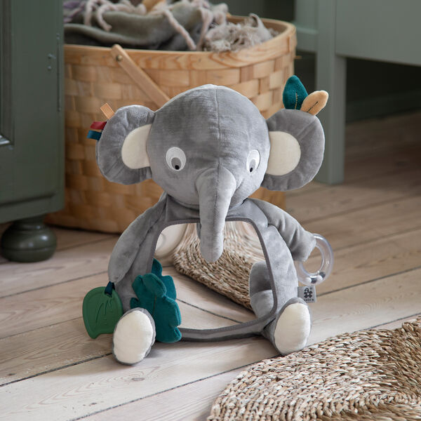 Finley the Elephant Activity Toy, grey, Sebra