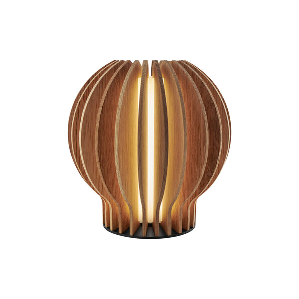 Radiant Round LED lamp, oak, Eva Solo