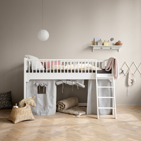 Seaside Classic Low Loft Bed 90x200 cm, Oliver Furniture