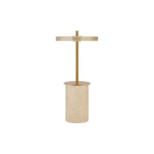 Asteria Move Mini tragbare Leuchte, clay travertine brass, UMAGE