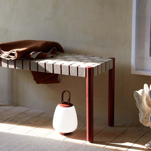 Lucca SC51 Portable Table Lamp, maroon Lucca SC51 Portable Table Lamp, maroon, &Tradition