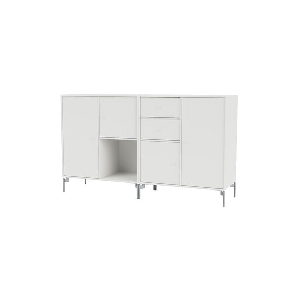 COUPLE Sideboard with Chrome Legs, 01 white, Montana Furniture