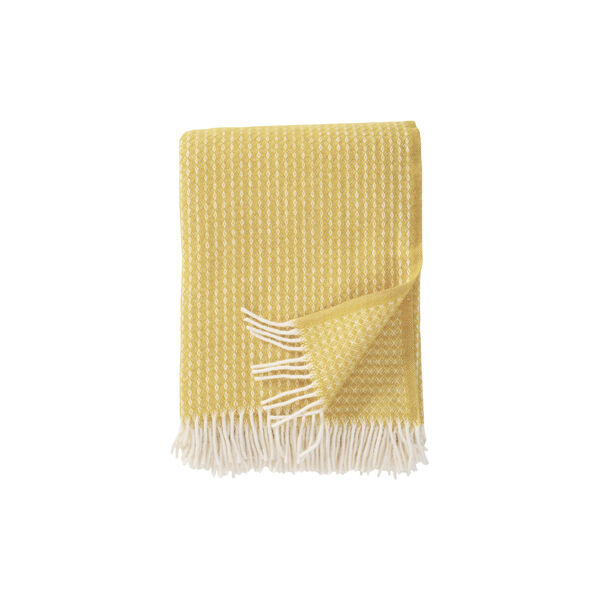 Luna Throw, butter yellow, Klippan Yllefabrik