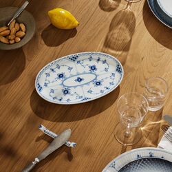 Musselmalet Halbspitze Assiette 23,5 cm, Royal Copenhagen