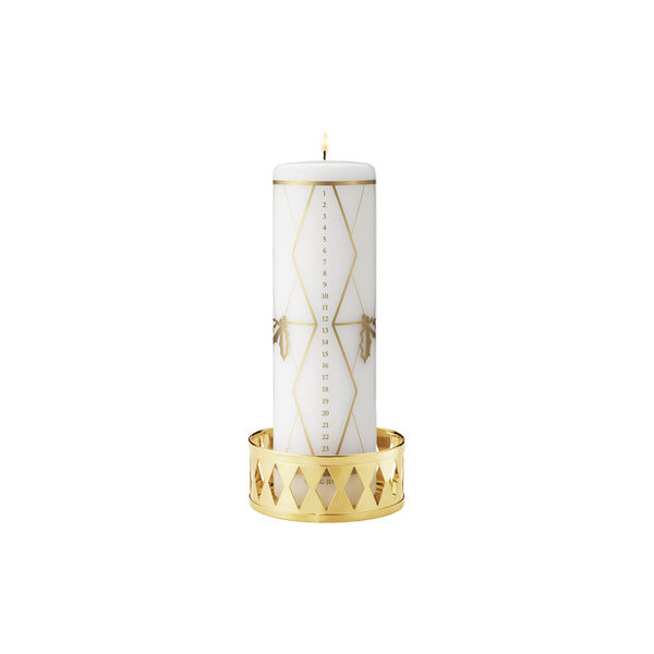 2026 Candle holder for pillar candles, gold, Georg Jensen