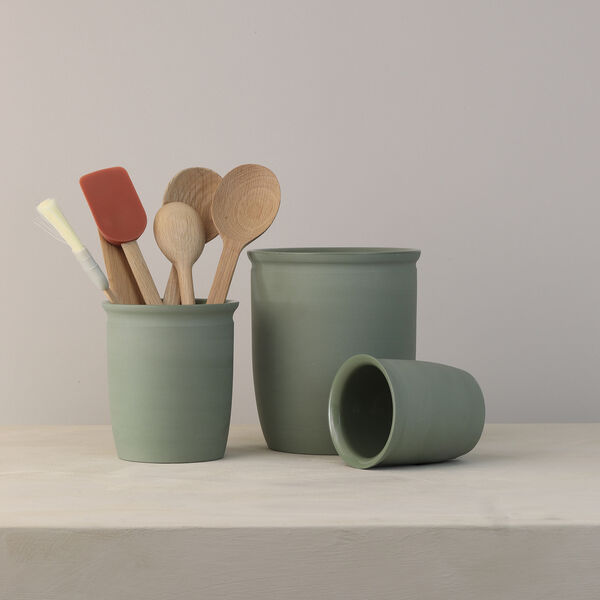 Knabstrup Pickle jar 2 L, olive, Knabstrup Keramik