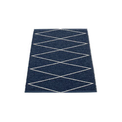 Max Plastic Rug, dark blue/vanilla, Pappelina