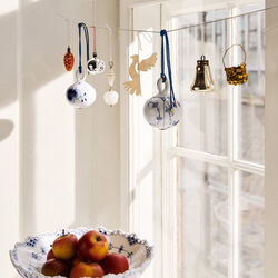 Musselmalet Riflet Weihnachtskugel, Royal Copenhagen