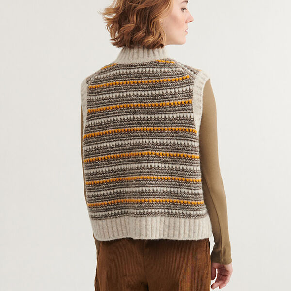 Sally Vest, light grey mel-carafe-buckskin, Basic Apparel