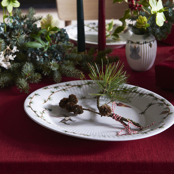 Hammersh&oslash;i Christmas ovale Tischplatte, K&auml;hler